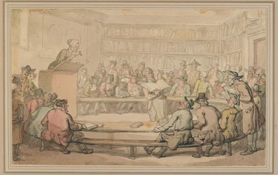 Eine Buchauktion bei Sothebys, ca. 1810-15